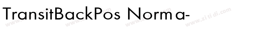 TransitBackPos Norma字体转换